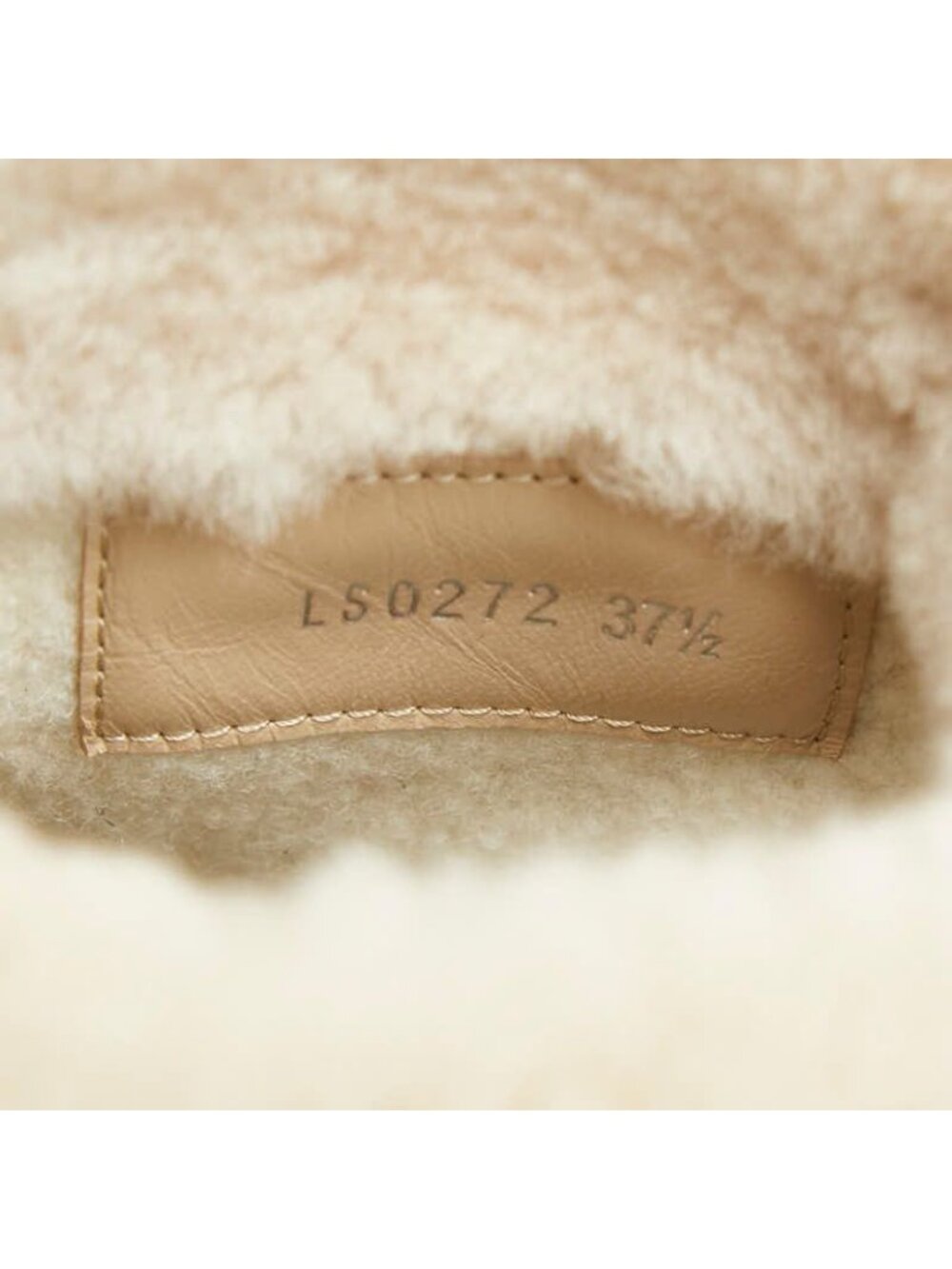 Louis Vuitton LV Bob Line Shearling Ankle Boots 37.5 Beige - Picture 10 of 10